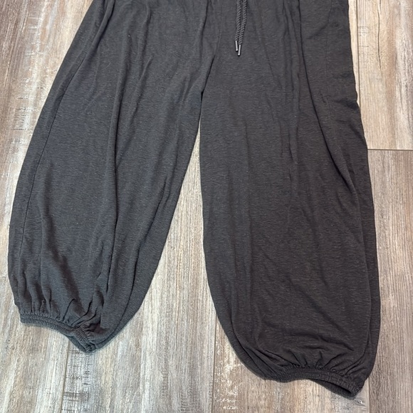 Aerie Baggy Barrel Leg Harem Style Loungewear Pants in Smoked Gray size medium - Picture 4 of 6